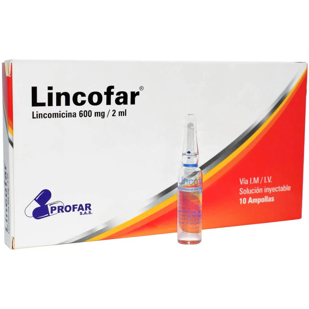 LINCOFAR  LINCOMICINA 600 MG/2ML X 10 AMP