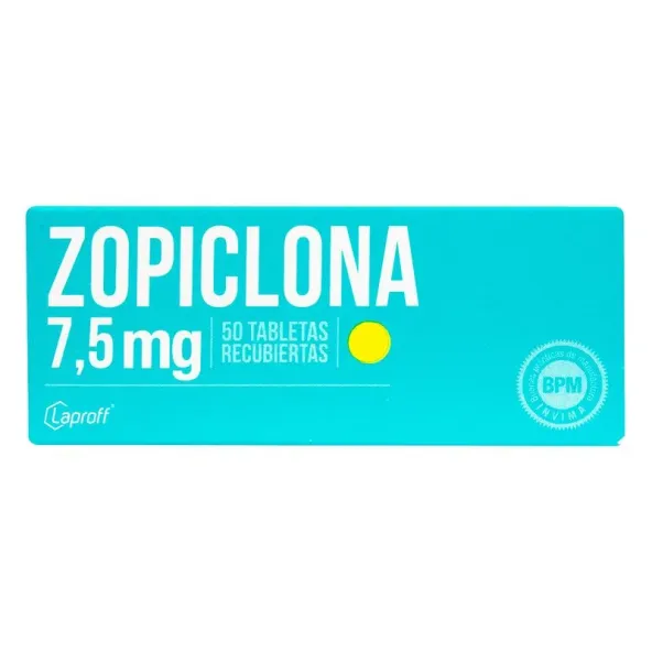 ZOPICLONA 7.5 MG 50 TABLETAS LP