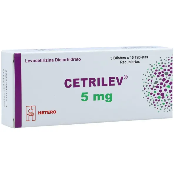 LEVOCETIRIZINA 5MG"CETRILEV" X 30 TAB