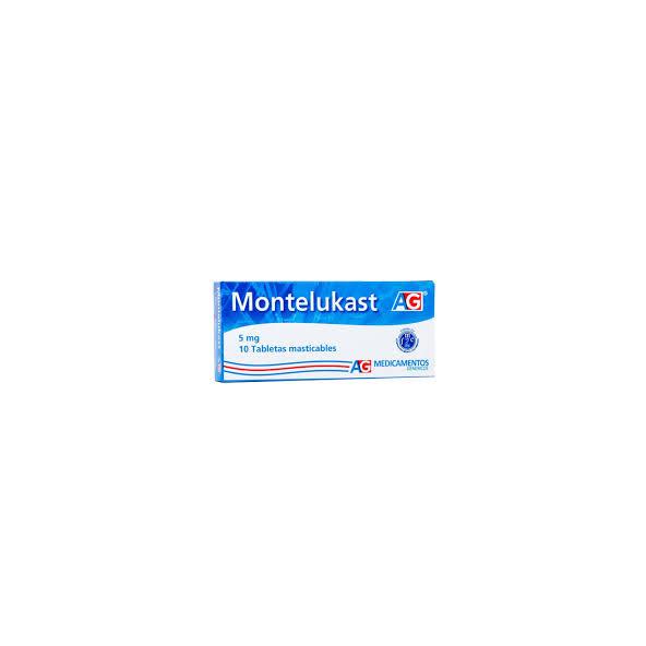 MONTELUKAST 5 MG 10 TABLETAS AG(M)10479