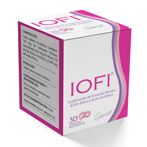 IOFI FUMARATO FERROSO FRASCO 30 TABLETAS