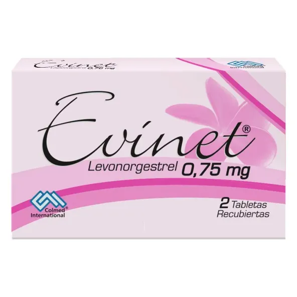 EVINET 0.75 MG 2 TABLETAS