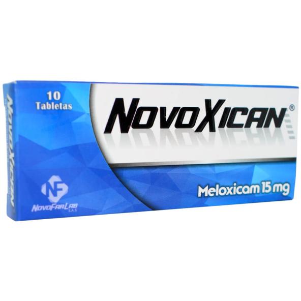 NOVOXICAM MELOXICAM 15 MG X  10 TBS