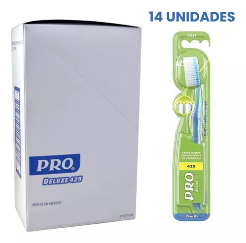 CEPILLO DENTAL PRO DELUXE 425 (SUAVE) CAJA X 14 UNDS