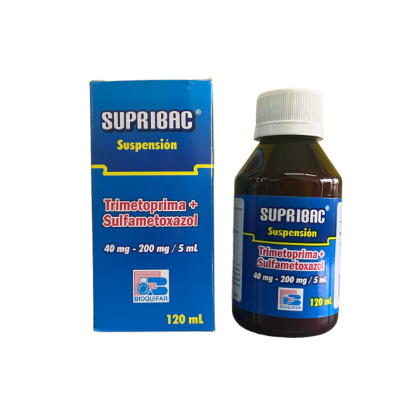 SUPRIBAC TRIME+SULFA 200/40 SUSP X 120 ML