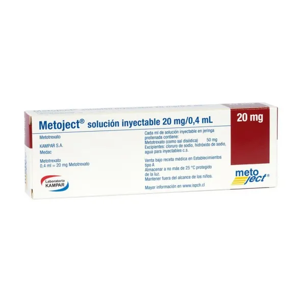 METOTREXATO"METOJECT" 20 MG X 1 AMPOLLA PRELLENADA