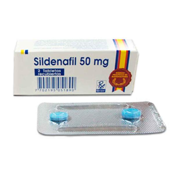 SILDENAFIL 50 MG 2 TABLETAS RC