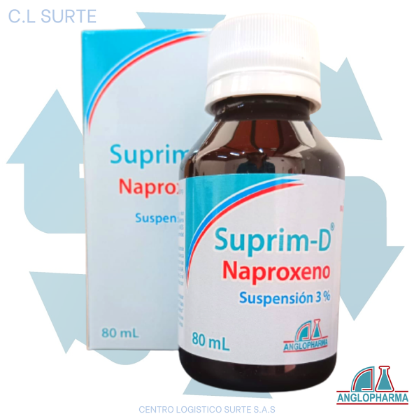 NAPROXENO SUPRIM-D SUSP X 80 ML