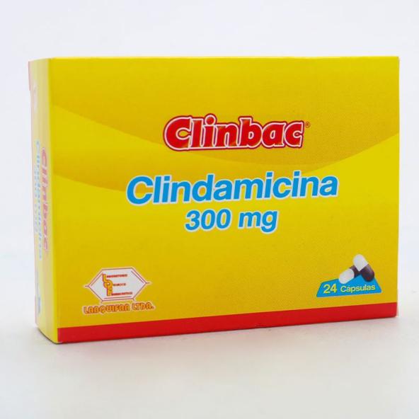 CLINDAMICINA CLINBAC 300 MG X 24 CP