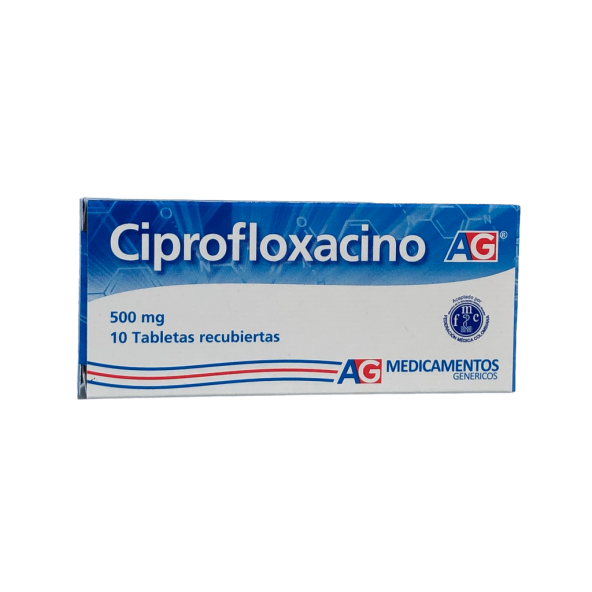 CIPROFLOXACINA 500 MG 10 TABLETAS AG