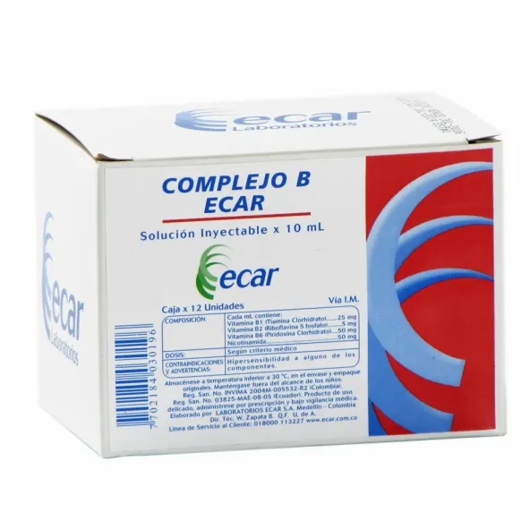 COMPLEJO B X 10 ML AMPOLLA EC