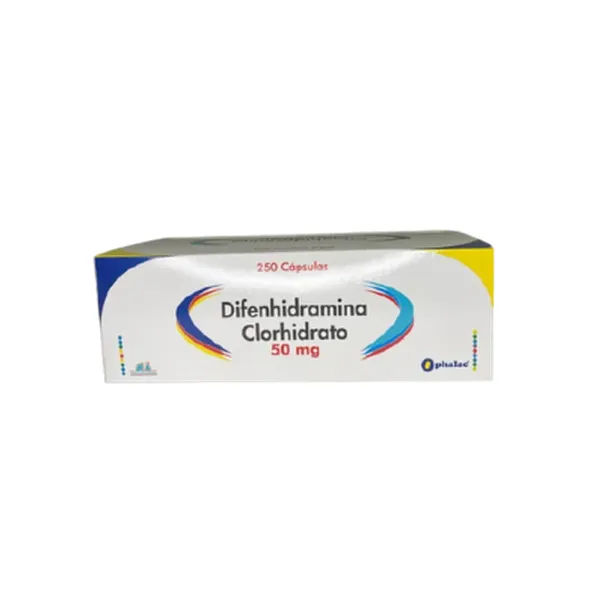 DIFENHIDRAMINA 50 MG X 250 CAP