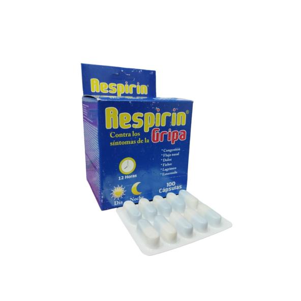 RESPIRIN GRIPA"ACET+CAFE+FEN+CET"X 100 CAP