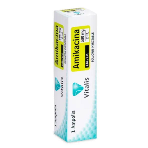 AMIKACINA 500MG/2 ML. 1 AMPOLLA VT