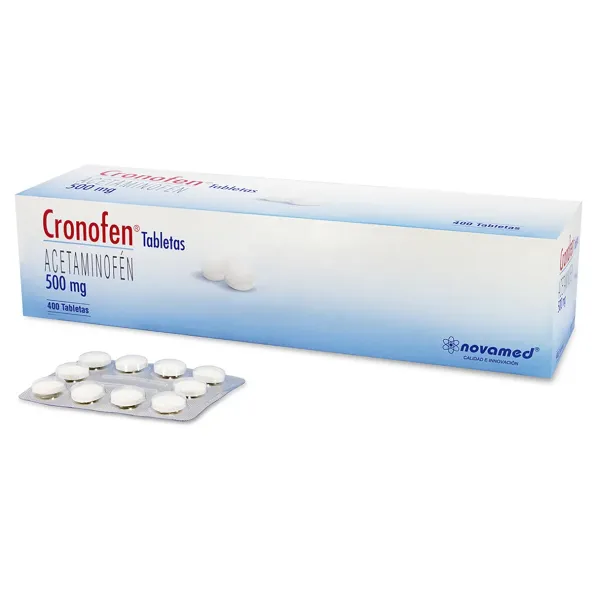 CRONOFEN ACETAMINOFEN 500 MG 400 TABLETAS (A)