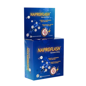 NAPROFLASH 250 MG 36 CAPSULAS