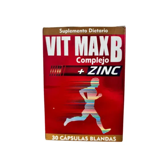 VIT MAX COMPLEJO B +ZINC  X 30 CP