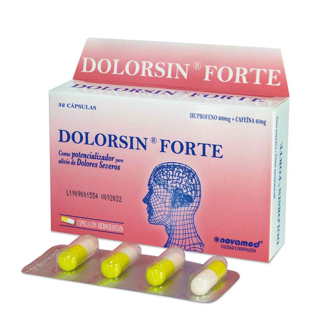 DOLORSIN FORTE(IBUPRO-CAFE) 200 MG 32 CAPSULAS