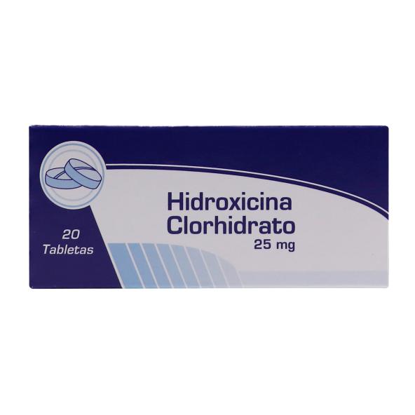 HIDROXICINA 25 MG X 20 TAB