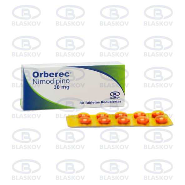 ORBEREC NIMODIPINO 30MG X30 TB