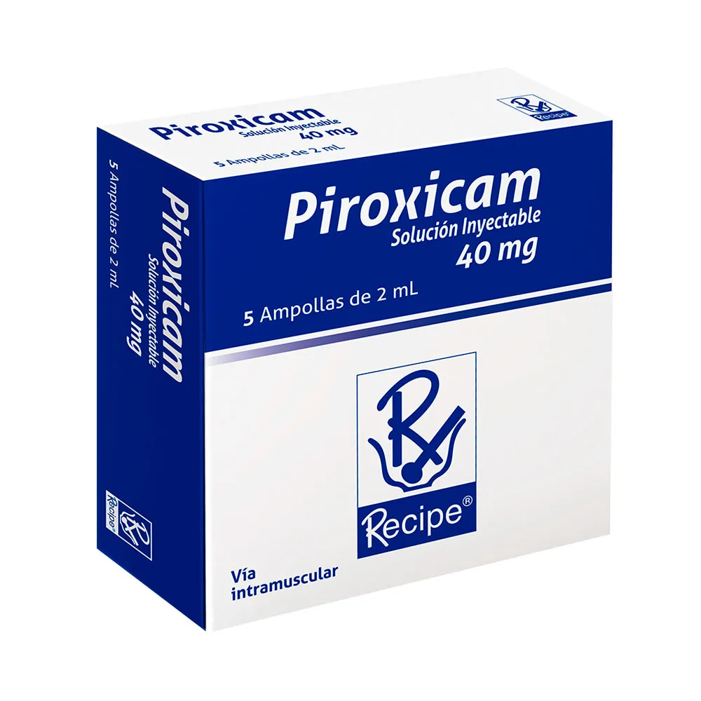 PIROXICAM 40 MG 5 AMPOLLAS.